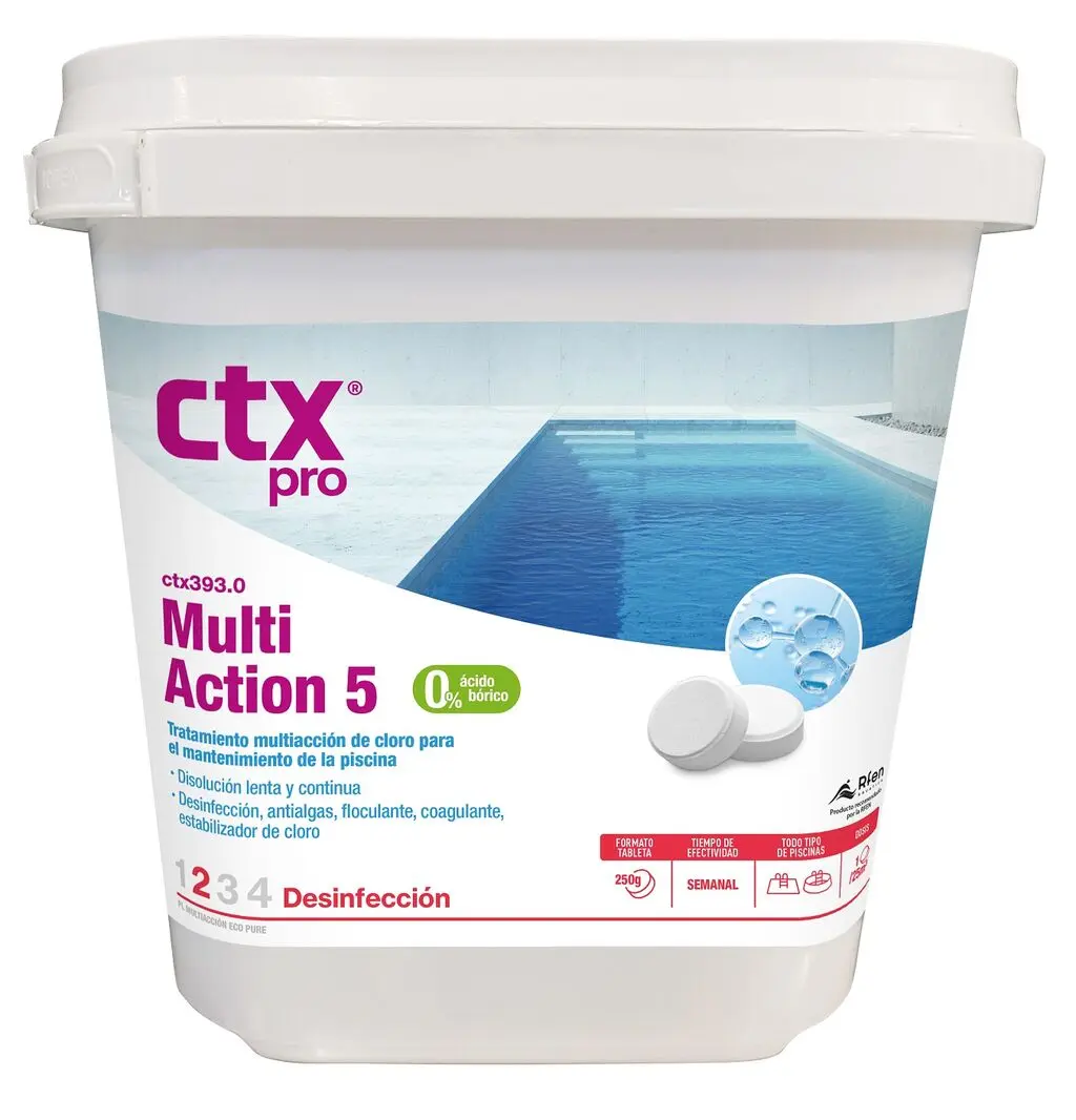 Cloro MultiAction 5 tabletas 250g