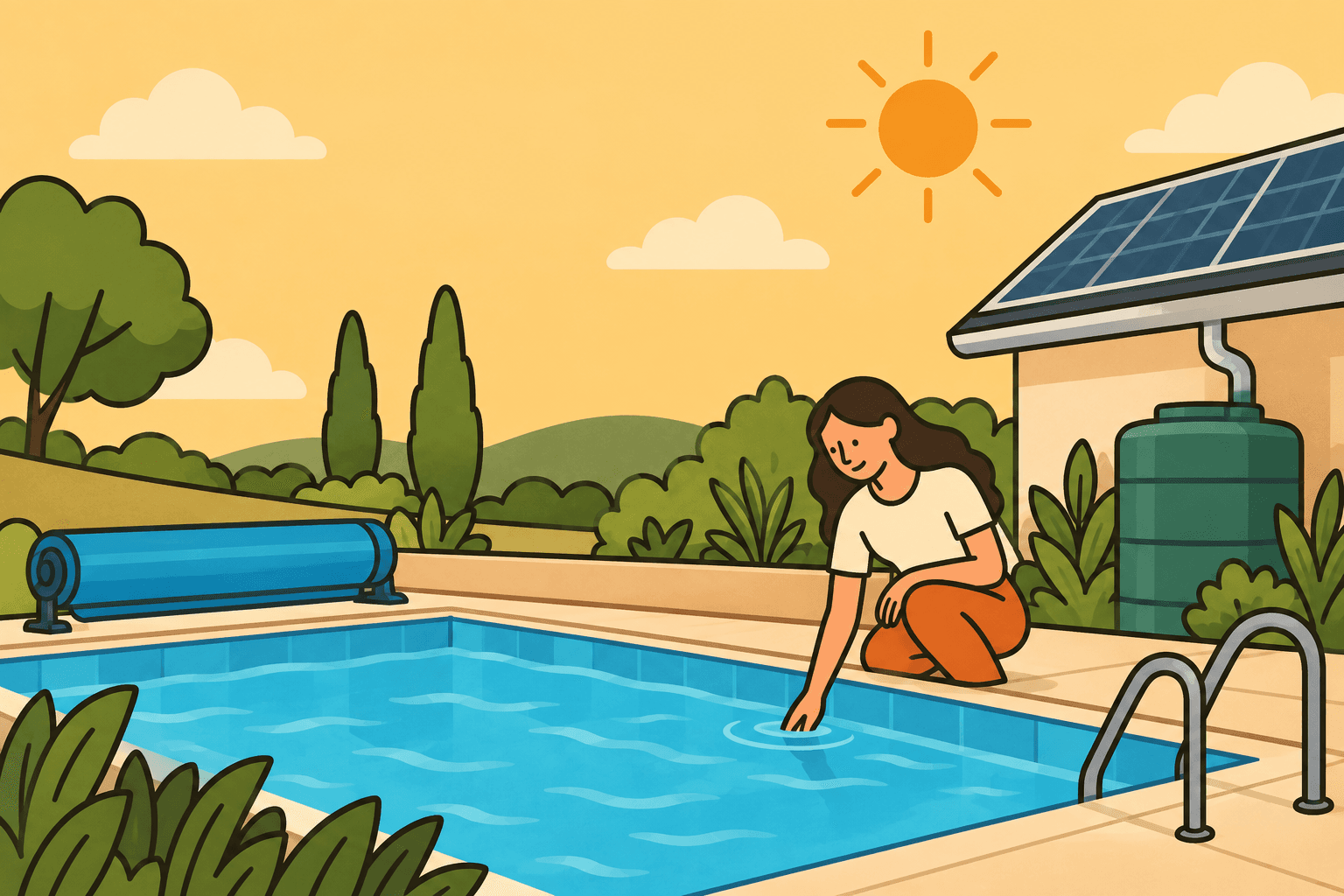 Cómo tener una piscina sostenible: claves para ahorrar agua, energía y productos